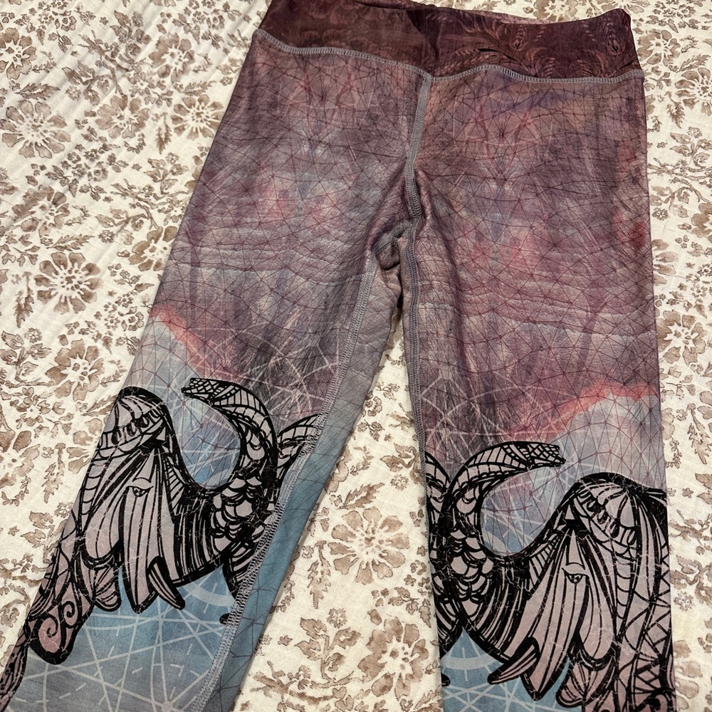 Beautiful Sacred Geometry Patterned Leggings Nwot - image 7